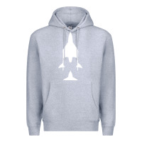 Heather Grey Virgin Galactic Evolution Premium Hoodie - linhVisuals