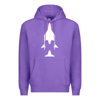 Purple Virgin Galactic Evolution Premium Hoodie - linhVisuals
