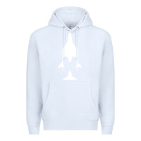 White Virgin Galactic Evolution Premium Hoodie - linhVisuals