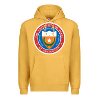 Mustard university of texas at arlington seal Premium Hoodie - linhVisuals