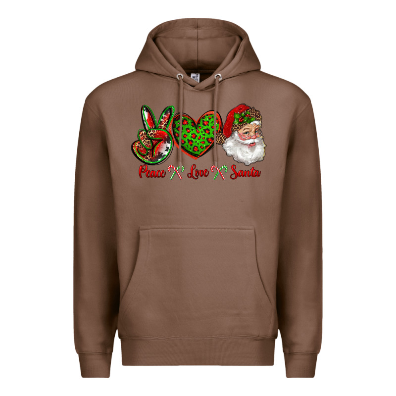 Peace Love Santa Premium Hoodie by RanaPortraitStore | Teevron