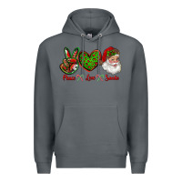 Rock peace love santa Premium Hoodie - RanaPortraitStore