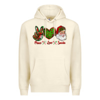 Sandshell peace love santa Premium Hoodie - RanaPortraitStore