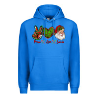 True Royal peace love santa Premium Hoodie - RanaPortraitStore