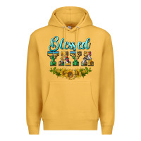 Mustard blessed yaya Premium Hoodie - BarkalooDesign