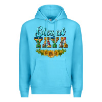 Ocean Blue blessed yaya Premium Hoodie - BarkalooDesign