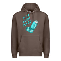 Coffee puff puff pass inhaler Premium Hoodie - linhVisuals