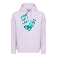 Lilac puff puff pass inhaler Premium Hoodie - linhVisuals