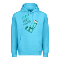 Ocean Blue puff puff pass inhaler Premium Hoodie - linhVisuals