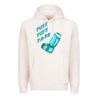 Pale Pink puff puff pass inhaler Premium Hoodie - linhVisuals