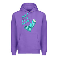 Purple puff puff pass inhaler Premium Hoodie - linhVisuals