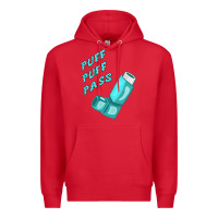 Red puff puff pass inhaler Premium Hoodie - linhVisuals