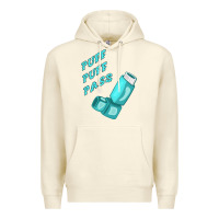 Sandshell puff puff pass inhaler Premium Hoodie - linhVisuals