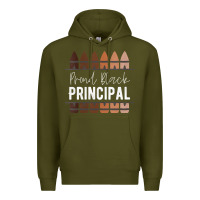 Army Green womens proud black principal, black history month school principal v n Premium Hoodie - linhVisuals