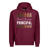 Burgundy womens proud black principal, black history month school principal v n Premium Hoodie - linhVisuals