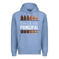 Colony Blue womens proud black principal, black history month school principal v n Premium Hoodie - linhVisuals