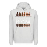 Dove Grey womens proud black principal, black history month school principal v n Premium Hoodie - linhVisuals
