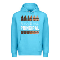 Ocean Blue womens proud black principal, black history month school principal v n Premium Hoodie - linhVisuals