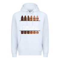 White womens proud black principal, black history month school principal v n Premium Hoodie - linhVisuals