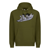 Army Green newastro boy and uran Premium Hoodie - linhVisuals