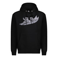 Black newastro boy and uran Premium Hoodie - linhVisuals