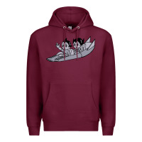 Burgundy newastro boy and uran Premium Hoodie - linhVisuals