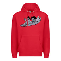 Red newastro boy and uran Premium Hoodie - linhVisuals