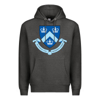 Charcoal Heather columbia university shield Premium Hoodie - linhVisuals