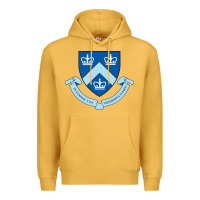 Mustard columbia university shield Premium Hoodie - linhVisuals