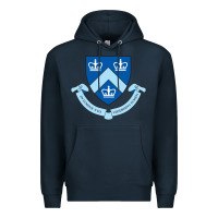 Navy columbia university shield Premium Hoodie - linhVisuals