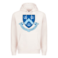 Pale Pink columbia university shield Premium Hoodie - linhVisuals