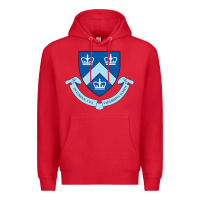 Red columbia university shield Premium Hoodie - linhVisuals