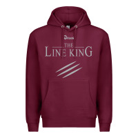 Burgundy funny drugs the line king design Premium Hoodie - linhVisuals