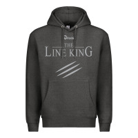 Charcoal Heather funny drugs the line king design Premium Hoodie - linhVisuals