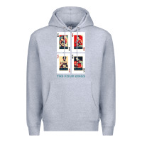Heather Grey the four kings of boxing Premium Hoodie - linhVisuals