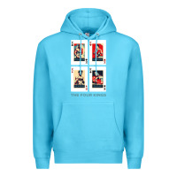 Ocean Blue the four kings of boxing Premium Hoodie - linhVisuals