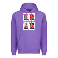 Purple the four kings of boxing Premium Hoodie - linhVisuals
