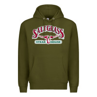 Army Green Saltgrass Steakhouse Premium Hoodie - linhVisuals