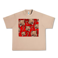 Burro Yorkshire Pig And Candy Cane Urban Heavy Tee - LillyAllenDesigns