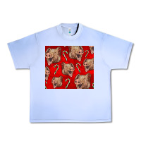 Grape Ice Yorkshire Pig And Candy Cane Urban Heavy Tee - LillyAllenDesigns