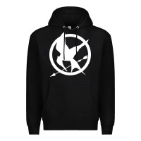 Black The Hunger Games Trilogy Premium Hoodie - linhVisuals