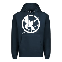 Navy The Hunger Games Trilogy Premium Hoodie - linhVisuals