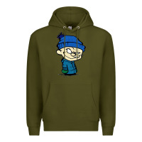 Army Green calvin Premium Hoodie - linhVisuals