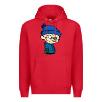 Red calvin Premium Hoodie - linhVisuals