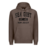 Coffee womens sea girt new jersey nj vintage sports design black design v nec Premium Hoodie - linhVisuals