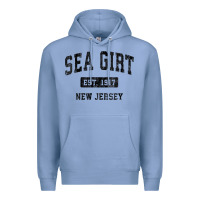 Colony Blue womens sea girt new jersey nj vintage sports design black design v nec Premium Hoodie - linhVisuals