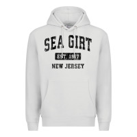 Dove Grey womens sea girt new jersey nj vintage sports design black design v nec Premium Hoodie - linhVisuals
