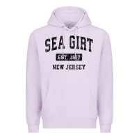 Lilac womens sea girt new jersey nj vintage sports design black design v nec Premium Hoodie - linhVisuals