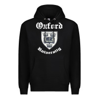 Black vintage oxford university 80s 90s Premium Hoodie - linhVisuals