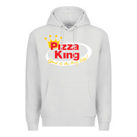 Dove Grey pizza king cowboy Premium Hoodie - linhVisuals